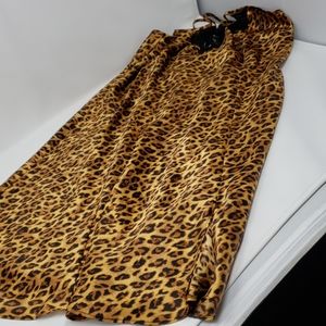 New Animal  Print Chemise Night Gown, Size Medium